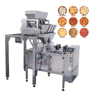 High Speed Grain Oats Nuts Sesame Coffee Bean Sugar Pet Food Premade Bag Zip-Lock Pouch Dog Feed Packaging Machine