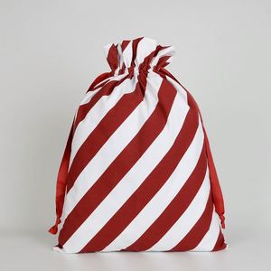 Sac de Noël en toile de luxe 45*63cm, sac du Père Noël personnalisable avec motif Joyeux Noël, sac de Noël en toile, directement de l'usine - Product Image 2