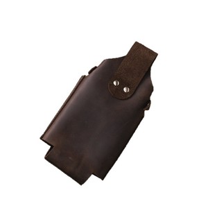 Porte-bière en cuir PU à porter à la taille, étui pour canette, étui pour tasse isotherme, sac de rangement portable pour bouteilles de soda et bière à porter à la taille pour l'extérieur - Product Image 5