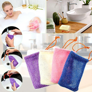 Sac à savon personnalisé avec logo, pochette économiseuse de savon, sacs en filet pour savon, filet exfoliant écologique pour support de douche, poche à mousse pour la douche - Product Image 5