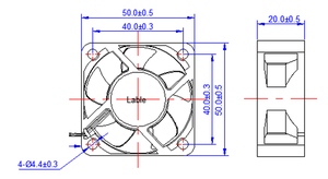 12V <span class=keywords><strong>0.12A</strong></span> Quạt Làm Mát Trục 50X50X20Mm Bóng Mang DC Không Chổi Than 5020 Điện Xe Máy Chiếu PC Trường Hợp DC Quạt Làm Mát Cho Trường Hợp - Product Image 6