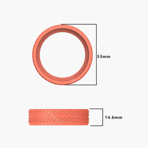 Housse de protection en silicone pour roulettes de valise et de trolley, de remplacement, colorée - Product Image 5