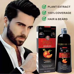 Champú de Alta Calidad <span class=keywords><strong>para</strong></span> <span class=keywords><strong>Oscurecer</strong></span> <span class=keywords><strong>Barba</strong></span> y Cabello, a Base de Frutas, Color Negro, de Fábrica Original, Color Duradero - Product Image 2