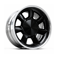 Jantes forgées RS Custom 2 pièces argentées pour Muscle Car 18x8.5 18x10 pouces 5x114.3 pour Ford Mustang Fox Body Ford Mustang Fastback