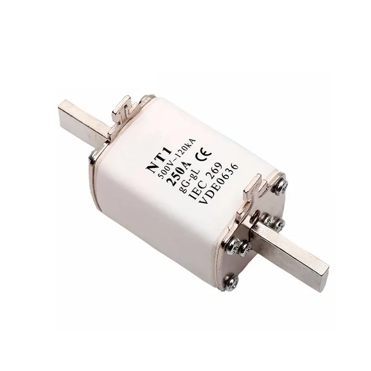 Low Voltage 250A Knife Blade Type NT1/NH1 Ceramic HRC Fuse Link