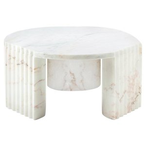 Table basse ronde en marbre au design moderne Mobilier de salon en pierre Table basse en marbre <span class=keywords><strong>caravelle</strong></span> - Product Image 1