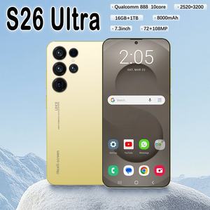 Smartphone S26 <span class=keywords><strong>Ultra</strong></span> 16GB+<span class=keywords><strong>1TB</strong></span> 5G, Pantalla HD de 7.3 Pulgadas con Desbloqueo Facial, Deca Core, Android 15, Cámara Trasera de 108MP, en Español, para Juegos - Product Image 1