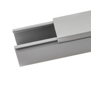 Chất lượng cao <span class=keywords><strong>PVC</strong></span> vuông rãnh chống cháy <span class=keywords><strong>PVC</strong></span> cáp Trunking nhựa trắng bề mặt gắn hệ thống dây điện máng - Product Image 6