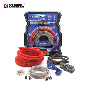 ชุดสายไฟแอมพลิฟายเออร์ KUERL 2GA ทองแดงหุ้มอะลูมิเนียม สายไฟพาวเวอร์กราวด์สำหรับเครื่องเสียงรถยนต์ ติดตั้งง่ายสำหรับเครื่องเสียงติดรถยนต์ - Product Image 1