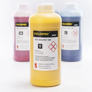 爱普生XP600 TX800 i3200 DX5 DX7打印头的iColorPro生态溶剂油墨