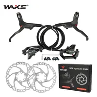 Набор гидравлических дисковых тормозов для горных и шоссейных велосипедов, плавающий дисковый ротор WAKE 160 мм (включая болты и монтажный адаптер)