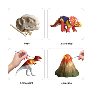 Nguồn cung cấp nghệ thuật sản xuất phấn màu dầu bút chì màu bút chì màu bút chì Đánh Dấu Vẽ Tranh Vẽ Đồ chơi nghệ thuật tạo ra thế giới khủng long của riêng bạn - Product Image 4