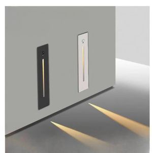 Luz de escalera con base de aluminio LED famosa <span class=keywords><strong>en</strong></span> Internet, luz de noche de paso de esquina integrada cuadrada, características de montaje <span class=keywords><strong>en</strong></span> pared, <span class=keywords><strong>cuerpo</strong></span> <span class=keywords><strong>humano</strong></span> - Product Image 4