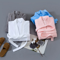 Peignoir de luxe en pur coton éponge, épais, absorbant et respirant, pour salon de beauté, hôtel, usage hivernal, unisexe