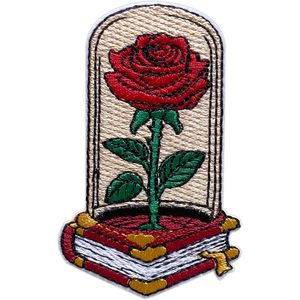 Romance Rose Flower <b>Patch</b> 3 Inches Iron <b>On</b> Embroidery For Hats Clothes Backpacks Jeans DIY <b>Sew</b> - Product Image 1