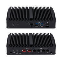 Mini PC Qotom Q10932H6-S13 Core i3-N305 Compatible con RAM D5 con 2 LAN de 10G, 4 LAN de 2.5G, 8 Núcleos, Computadora Barebone