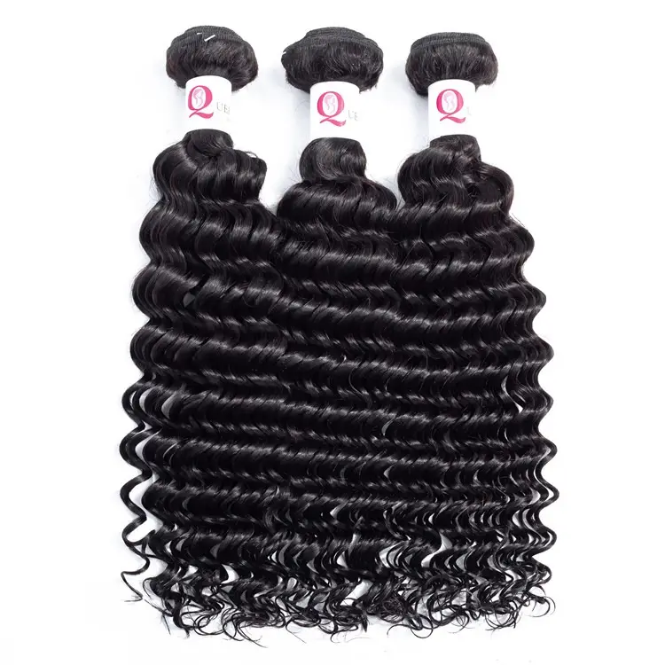 Deep Wave Brazilian Hair Bundles With Closures Braid In Weave Braid In Human Hair Bundles Remy Natural Human Hair Extension