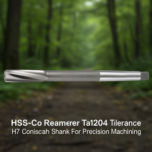 รีมเมอร์ Hss-Co รุ่น Ta1204 ความคลาดเคลื่อน H7 ก้านทรงกรวย สำหรับงานกลึงความแม่นยำสูง - Product Image 3