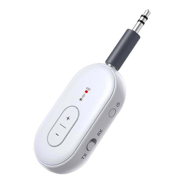 Long Battery 3.5mm AUX 2-in-1 Wireless BT Adapter Long Distance Wireless Audio Transmitter and Receiver for Car Speakers TV