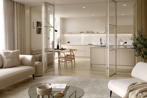 Meubles de <span class=keywords><strong>cuisine</strong></span> modernes en bois Lesso Home, évier, robinet, charnières, glissières de tiroir, crédence, design écologique, nouveau design, <span class=keywords><strong>cuisine</strong></span> personnalisée - Product Image 2