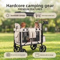 Poussette double pour bébés jumeaux en acier à haute teneur en carbone, avec fonction push-pull bidirectionnelle, inclinable et transformable en lit de camping, Guangdong Double Span