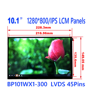 BP101WX1-300 จอแสดงผล LCD คุณภาพสูง 10S4P WLED 15K ชั่วโมง 10.1 นิ้ว 1280RGB*800WXGA 149PPI สำหรับแท็บเล็ต - Product Image 2