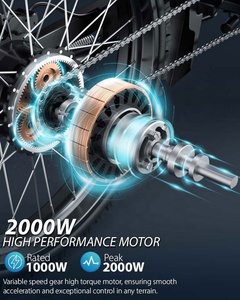 1200W 48V電動マウンテンバイク 大人用電動自転車 アウトドア探検ライド用 - Product Image 3