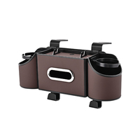 Boîte de rangement de voiture multifonctionnelle Sac organisateur Nouvelle condition Boîte à mouchoirs Porte-gobelet pour siège arrière de voiture Accessoire intérieur