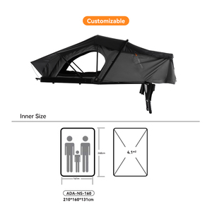 ADA OVERLAND Nouvelle Arrivée Tente de Toit Rigide pour Voiture, Conception Pliable pour 2-3 Personnes, Idéale pour le Camping Tout-Terrain 4x4 - Product Image 3