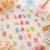Mini moules en silicone pour lettres, pour la coulée de résine, moule flexible réutilisable de qualité supérieure pour l'alphabet, pour la pâtisserie, les loisirs créatifs, la décoration de cupcakes