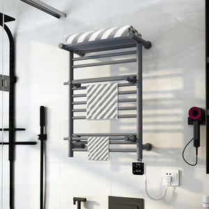 Toallero Eléctrico de Lujo Color <span class=keywords><strong>Antracita</strong></span>, Calentador de Toallas Montado en la Pared, Toallero de Baño - Product Image 1