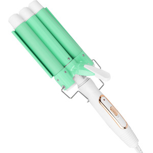 Nouveau <span class=keywords><strong>fer</strong></span> à friser électrique <span class=keywords><strong>3</strong></span>-en-1 45W pour usage domestique, pour ondulations volumineuses instantanées et faciles, avec fonction de boucles en forme de rouleau d'œuf à trois tubes - Product Image 6