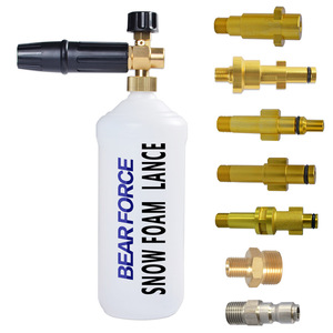 Lanza de espuma para nieve ARBOSCH de 1 litro, pistola de espuma manual para lavado de autos con boquillas y adaptador para limpieza de vehículos - Product Image 1