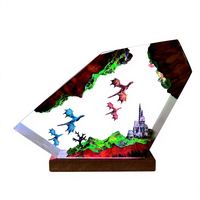 Lampe de nuit en résine Dragon Volant – Lampes artistiques Dragon Feu et Glace – Cadeau raffiné pour la maison – Modèle Chine LY163