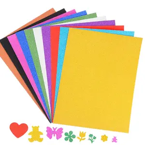 A4 DIY 80gsm Sticker Glitter Color Craft Paper 250gsm Shining Color Art Paper 10pcs/pack