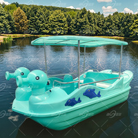 Bateau Électrique Commercial PE Buyee de Qualité Supérieure, Certifié CE, pour 5 Personnes, Fonction Auto-vidangeante, Idéal Lacs, Rivières, Parcs Aquatiques, 500W