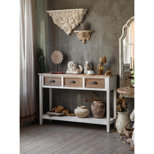 Tavolo da corridoio di lusso retrò Mesas De <span class=keywords><strong>ingresso</strong></span> mobili per la casa consolle in legno massello - Product Image 2