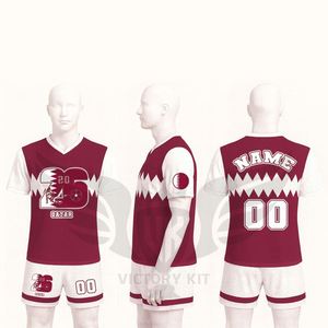 Maillot de football personnalisé du Qatar, ensemble d'uniformes de football à séchage rapide, maillot de football sublimé - Product Image 2