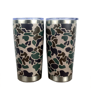 Gobelet isotherme camouflage 20 oz avec impression UV 3D personnalisée, faible MOQ, pour camping, extérieur et voyage - Product Image 4