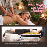 Table de massage et de beauté professionnelle pour spa, à rouleaux, avec thérapie thermique infrarouge et pierres chaudes, pour relaxation de la colonne vertébrale, en jade coréen Master V3 V4 V6