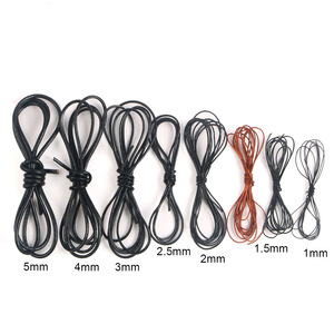 Leather <b>Ropes</b> Round Pure Cowhide For <b>Bracelets</b> Necklaces DIY Jewelry Accessories Wholesale Available - Product Image 2