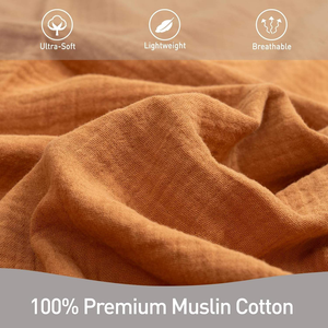 Vendita calda 100% di cotone intrecciato coperte Super caldo morbido per neonato bambino ragazze modello di fascia di mussola - Product Image 4