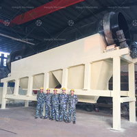 Crible à tambour robuste à structure cylindrique, capacité maximale de 800 tonnes/heure, résistant à la corrosion, pour déchets de construction lourds