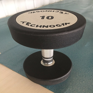 De goma de vinilo recubierto de equipos de gimnasio de goma fija mancuerna 10 kg - Product Image 1