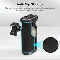   Poignée latérale rotative NATO à bouton-poussoir pour droitier et gaucher, poignée latérale rotative à 360° avec silicone antidérapant - 4359