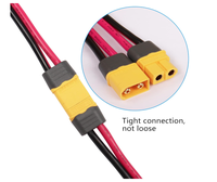 Cable Pigtail Macho-Hembra 12AWG XT60H-M XT60H-F, Arnés de Cables con Conector 2P XT60H para Carga de Baterías Lipo RC