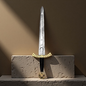 Thời Trung Cổ Cosplay Cho <span class=keywords><strong>Larp</strong></span> Thập Tự Chinh Hiệp Sĩ Thanh Kiếm Nhựa Bọt Viking Vũ Khí Đạo Cụ Pe Đồ Chơi Thanh Kiếm - Product Image 2