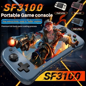Console de jeu portable rétro SF3100, écran IPS de 4,5 pouces, 64 Go, 20 000 <span class=keywords><strong>jeux</strong></span>, batterie de 3000 mAh, prise en charge de la sortie <span class=keywords><strong>PS1</strong></span> et TV, lecteur portable - Product Image 2