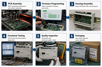 Controlador Ethernet Flexible de Uso General de 18 Puntos F4-CGE09090-0 para BACnet SC/IP, Doble Puerto, MRP, HVAC, Edificios