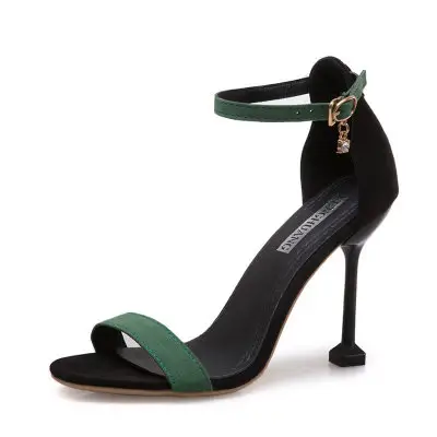 HLS053 son bayanlar sandalet tasarımları kadın toplu toptan ayakkabı topuklu
